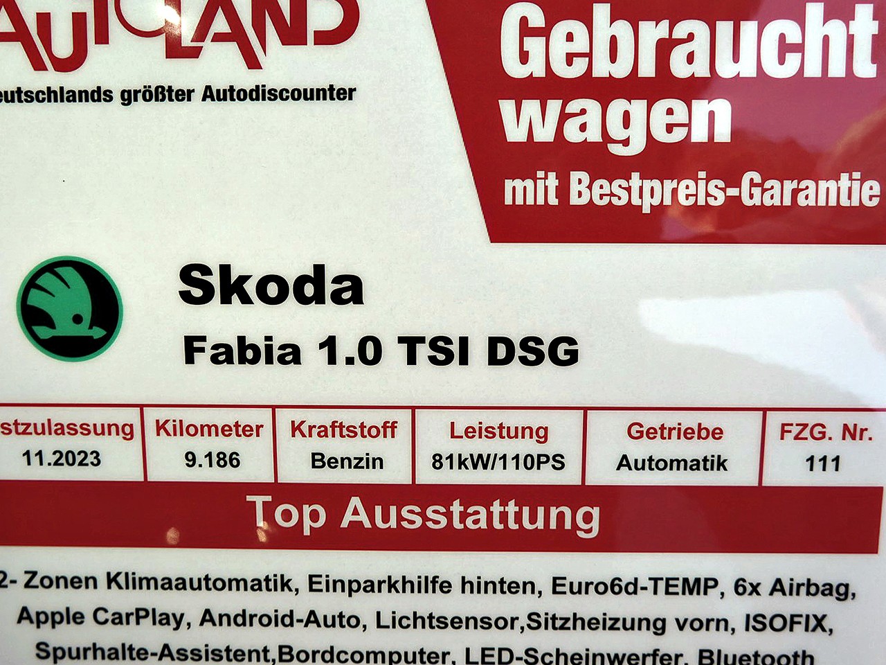 Skoda Fabia 1.0 TSI DSG