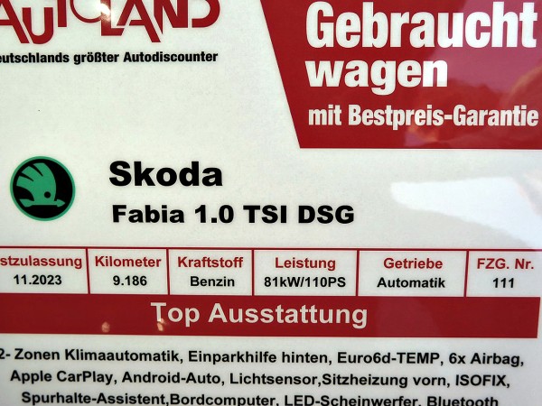 Skoda Fabia 1.0 TSI DSG